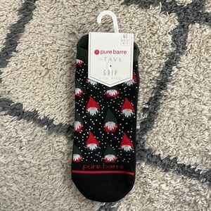 Pure Barre Black Gnome Grip Socks